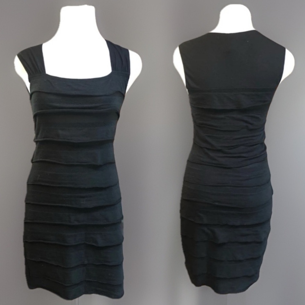 MAX STUDIO Black Ruffle Mini Dress - Picture 5 of 16